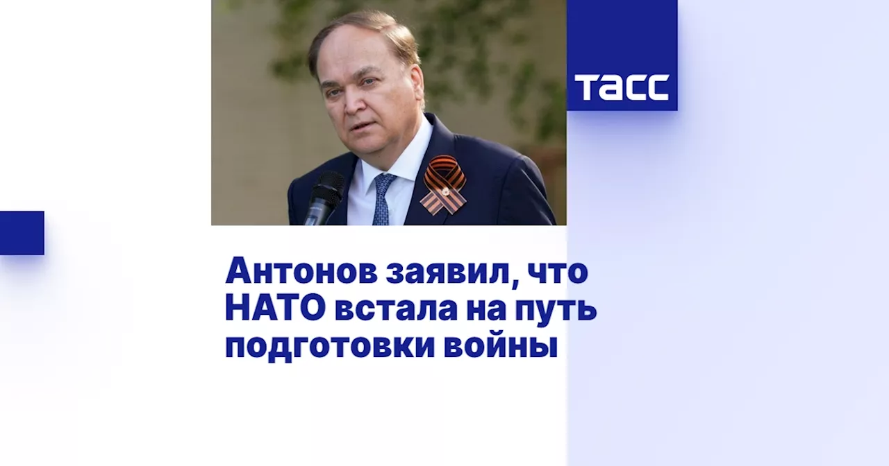 Антонов заявил, что НАТО встала на путь подготовки войны