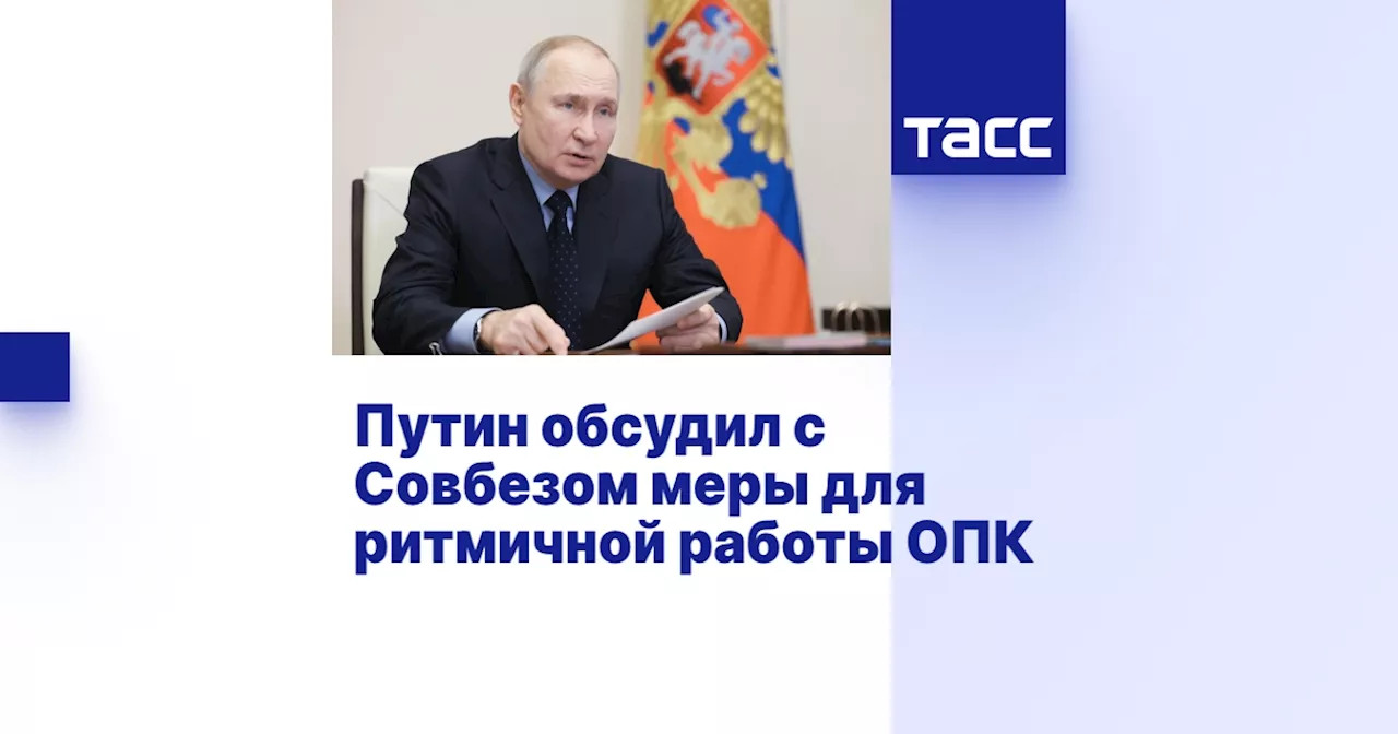 Путин обсудил с Совбезом меры для ритмичной работы ОПК