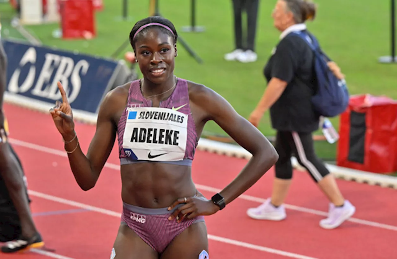 Rhasidat Adeleke warms up for Olympics with win at Diamond League