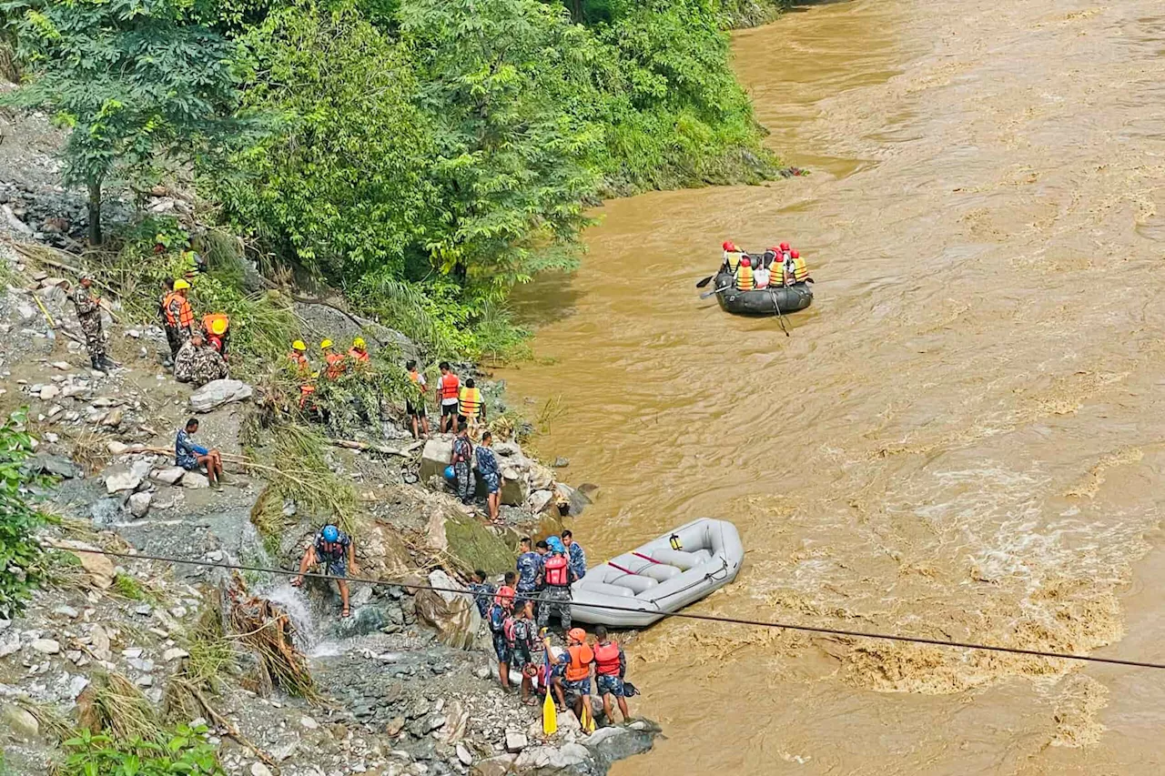 63 missing after Nepal landslide sweeps two buses into river