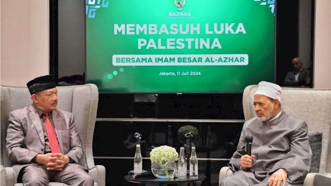 Senantiasa Bantu Palestina, Imam Besar Al-Azhar Mesir Apresiasi Komitmen Baznas