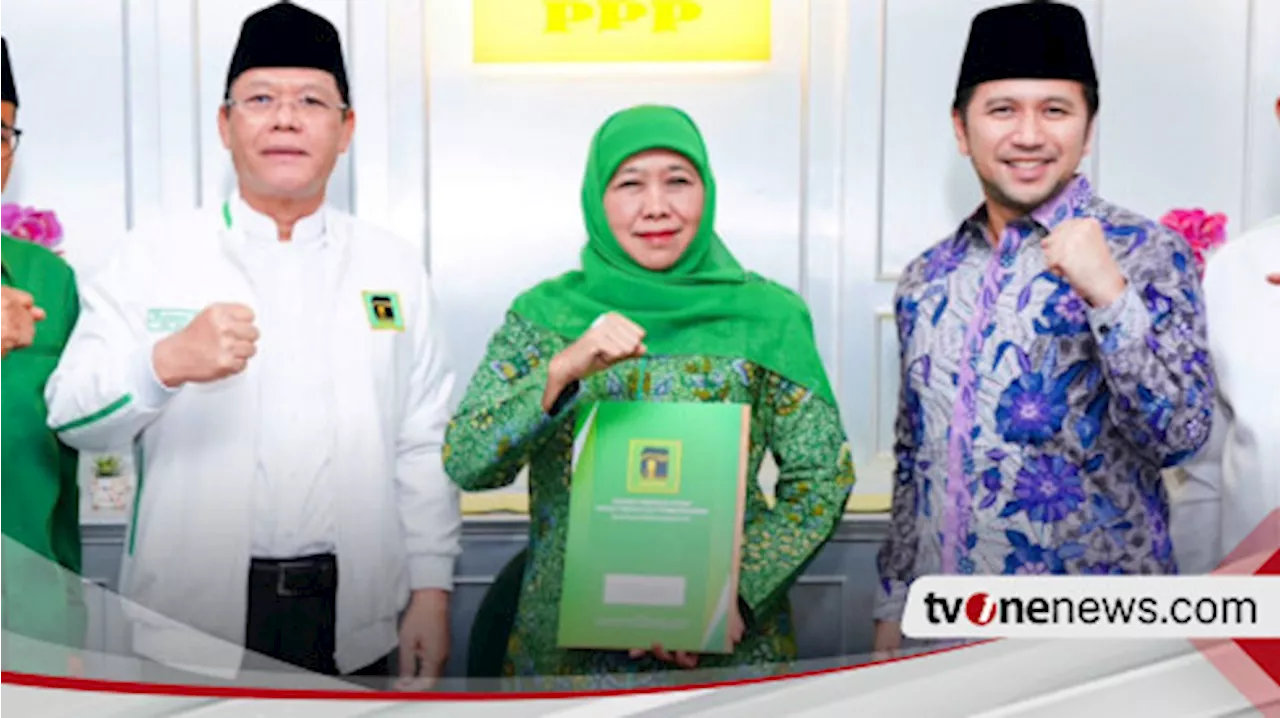 PPP Resmi Usung Khofifah-Emil di Pilgub Jatim, Khofifah: Siap Ikhtiar Maksimalkan Kemenangan