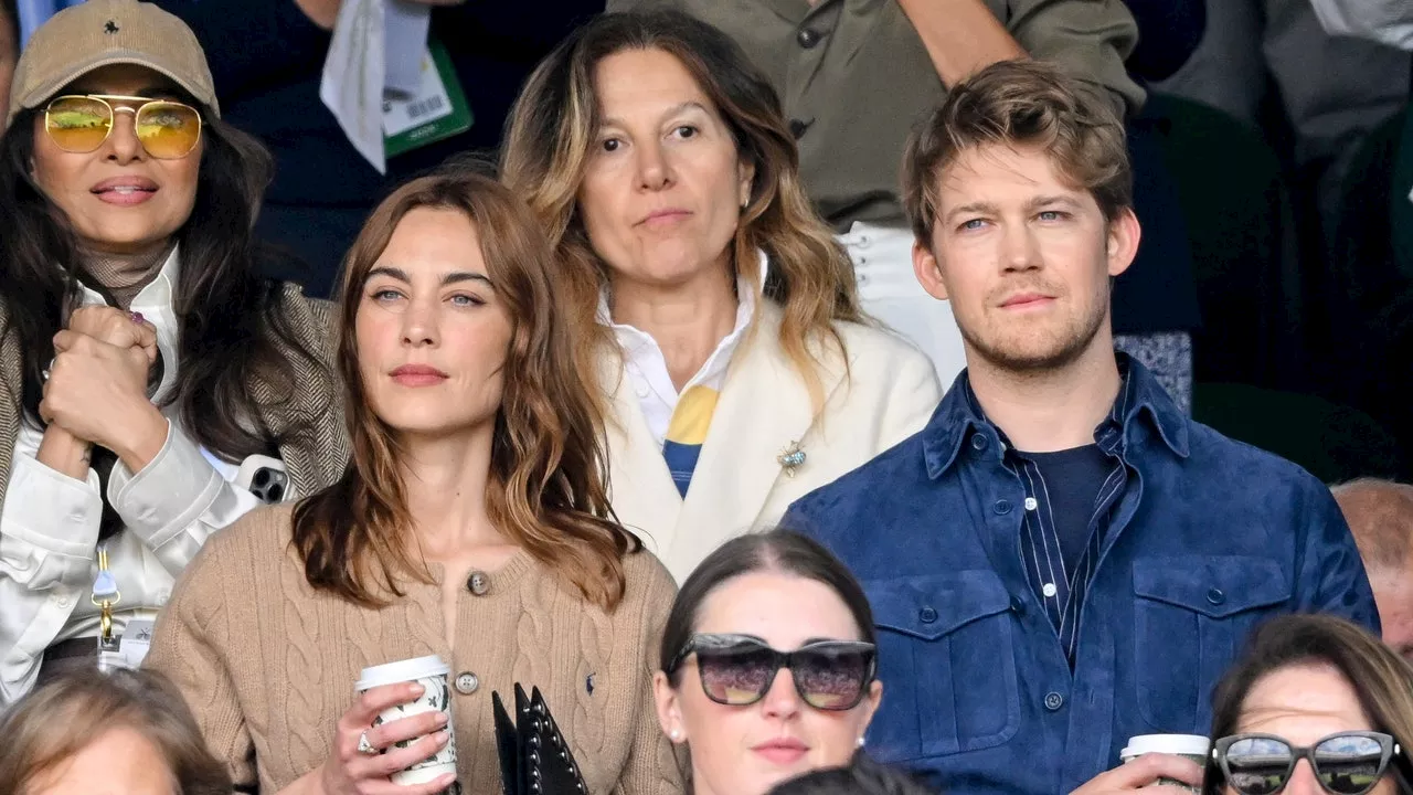 Joe Alwyn, Alexa Chung, and Alexa Chung’s Mom Hit Up Wimbledon for Some Family Fun