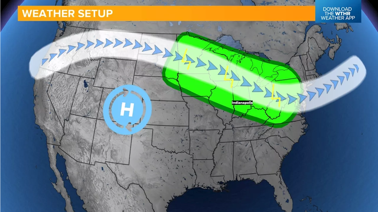 Jet stream positioning to bring isolated storms to Indiana | Live Doppler 13 Weather Blog