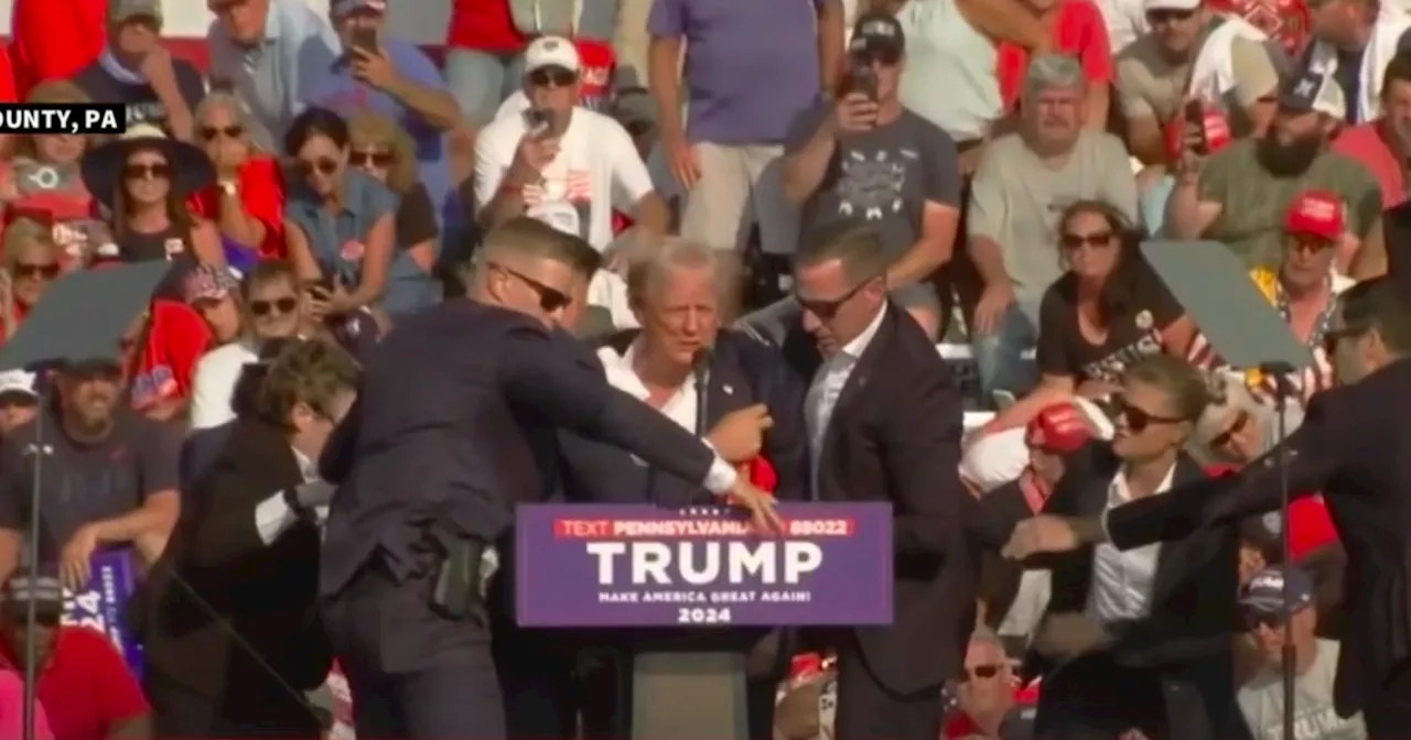 Donald Trump rushed away from rally by Secret Service amid intense security event