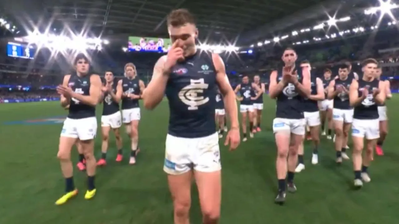 Patrick Cripps’ selfless act after milestone night ruined by AFL finals contender Western Bulldogs