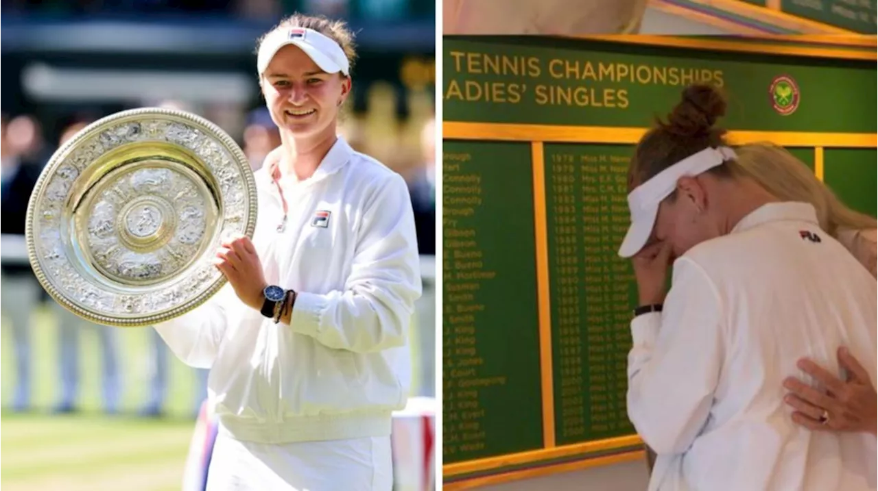 Wimbledon champion Barbora Krejcikova breaks down remembering late hero Jana Novotna