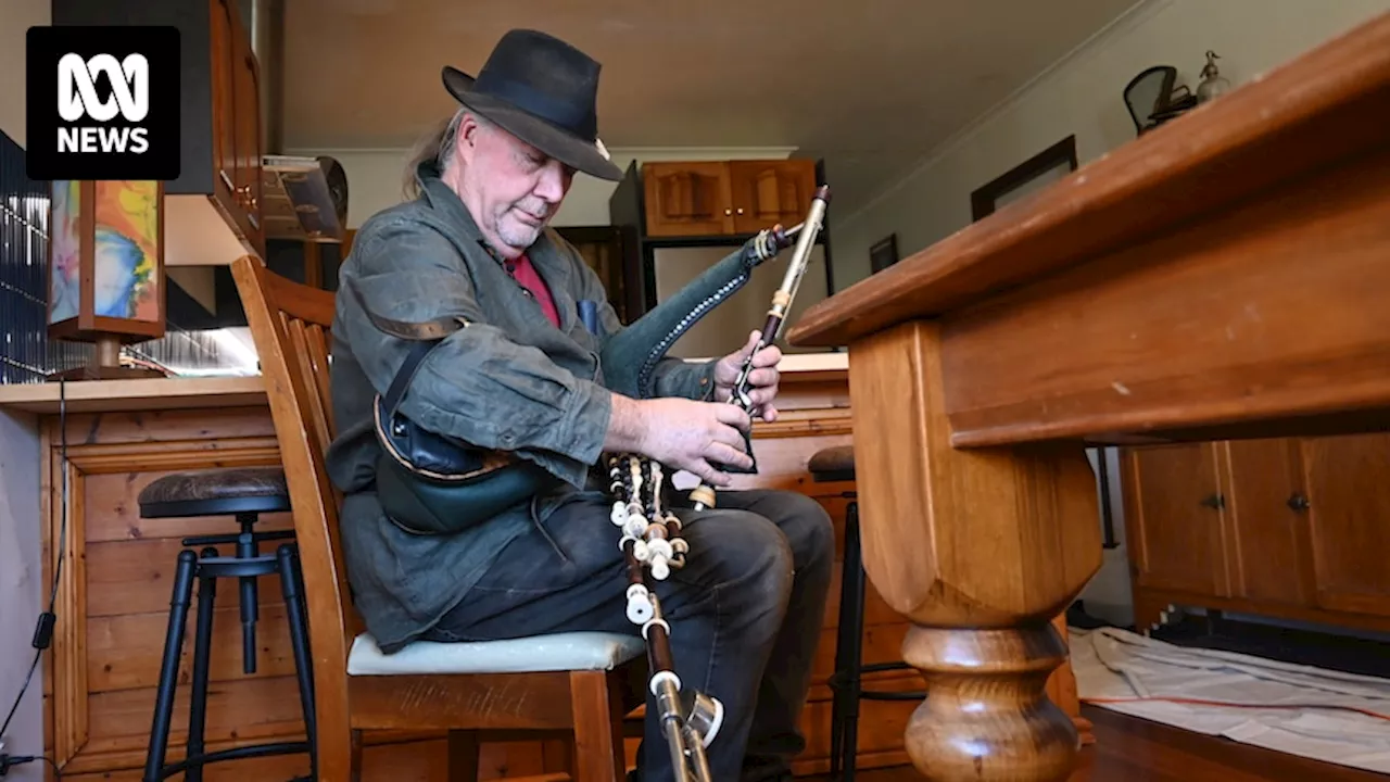 Irish bagpipes helped Jack Brennan manage stresses of police work. Now retired, he makes the instrument himself