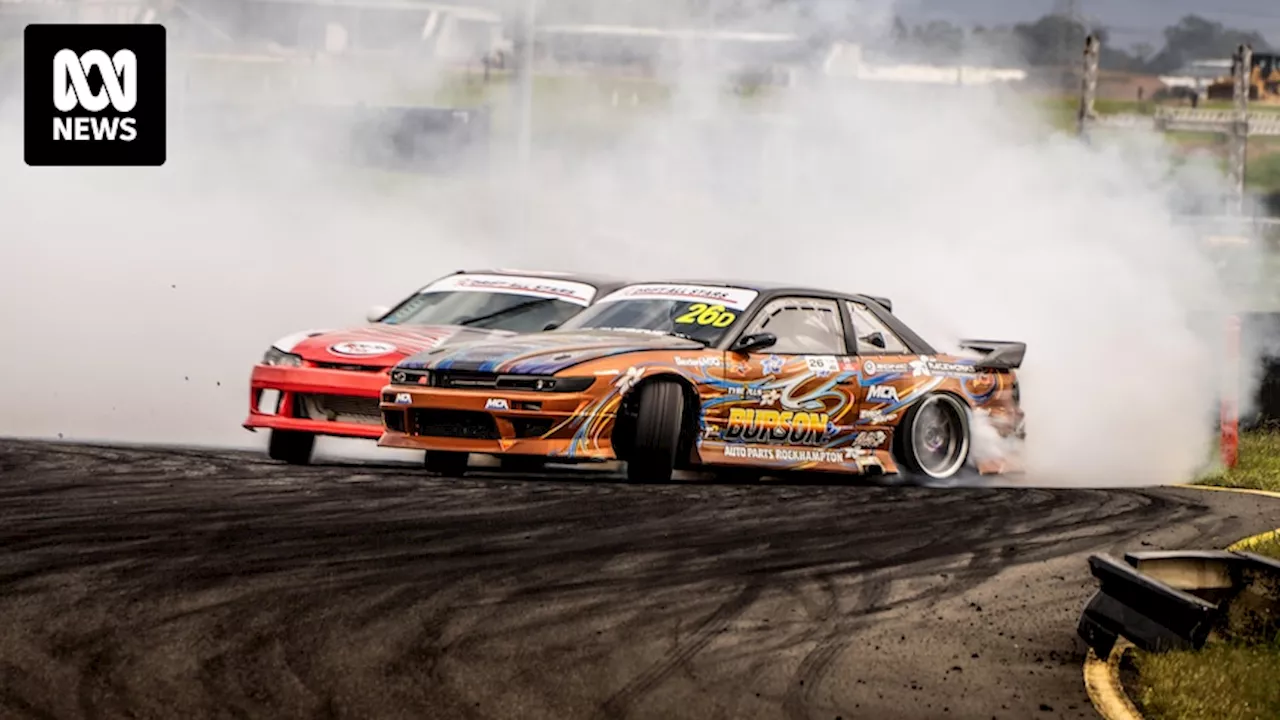 Queensland driving ace Ben Barnes is schooling his rivals in the fast and furious art of drifting