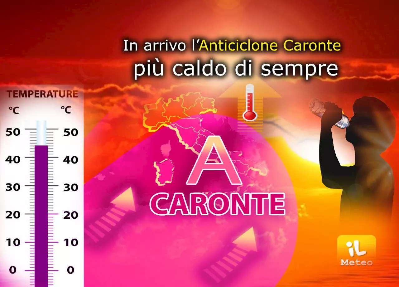 Caldo estremo, in arrivo l'anticiclone Caronte più bollente di sempre: ci porterà all'inferno ovunque