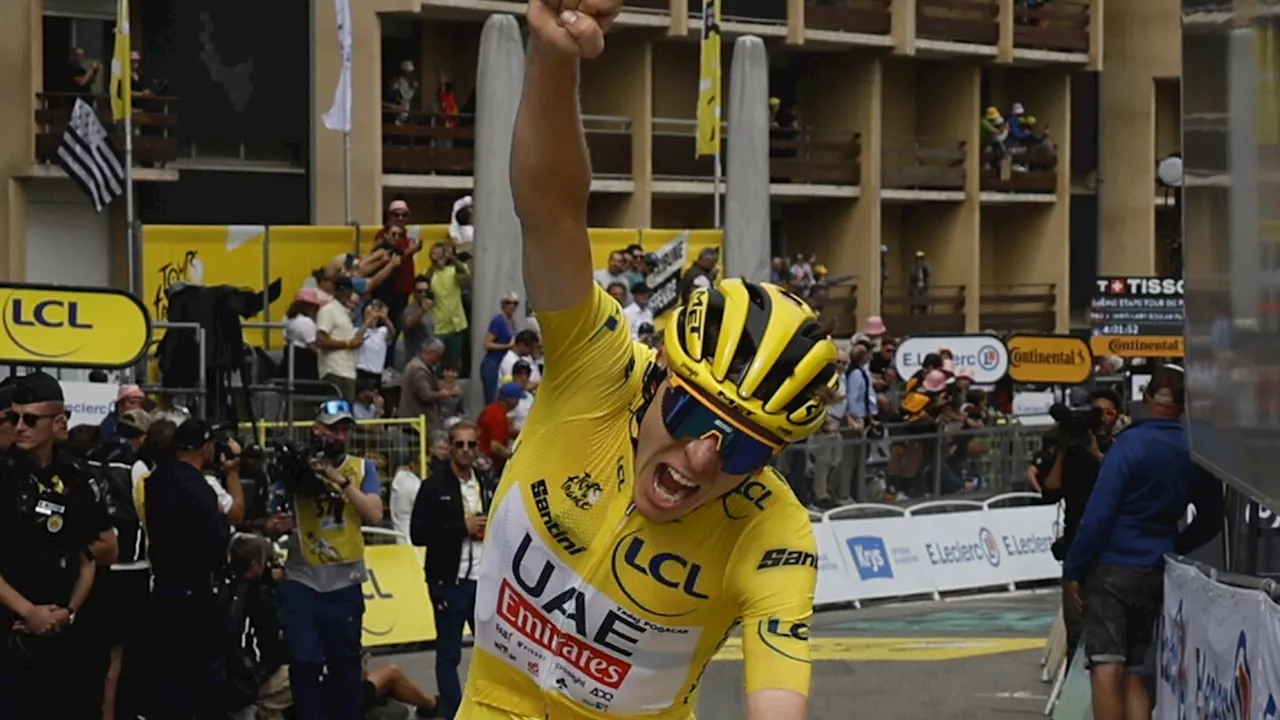 Pogacar wins mountainous 14th stage of Tour de France to extend overall lead over Vingegaard