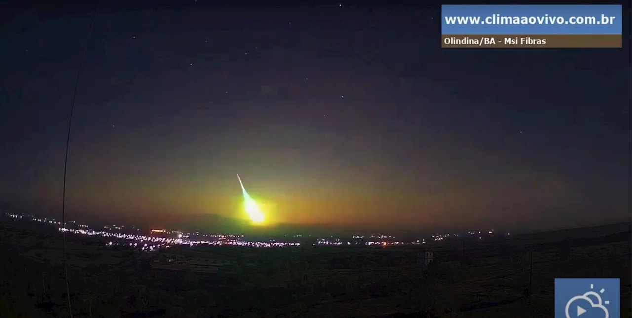 Passagem de meteoro clareia céu e “noite vira dia” no Nordeste; veja vídeo