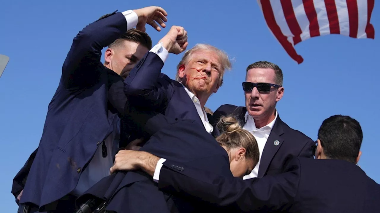 Donald Trump rushed off stage by Secret Service during rally after loud noises ring out in crowd