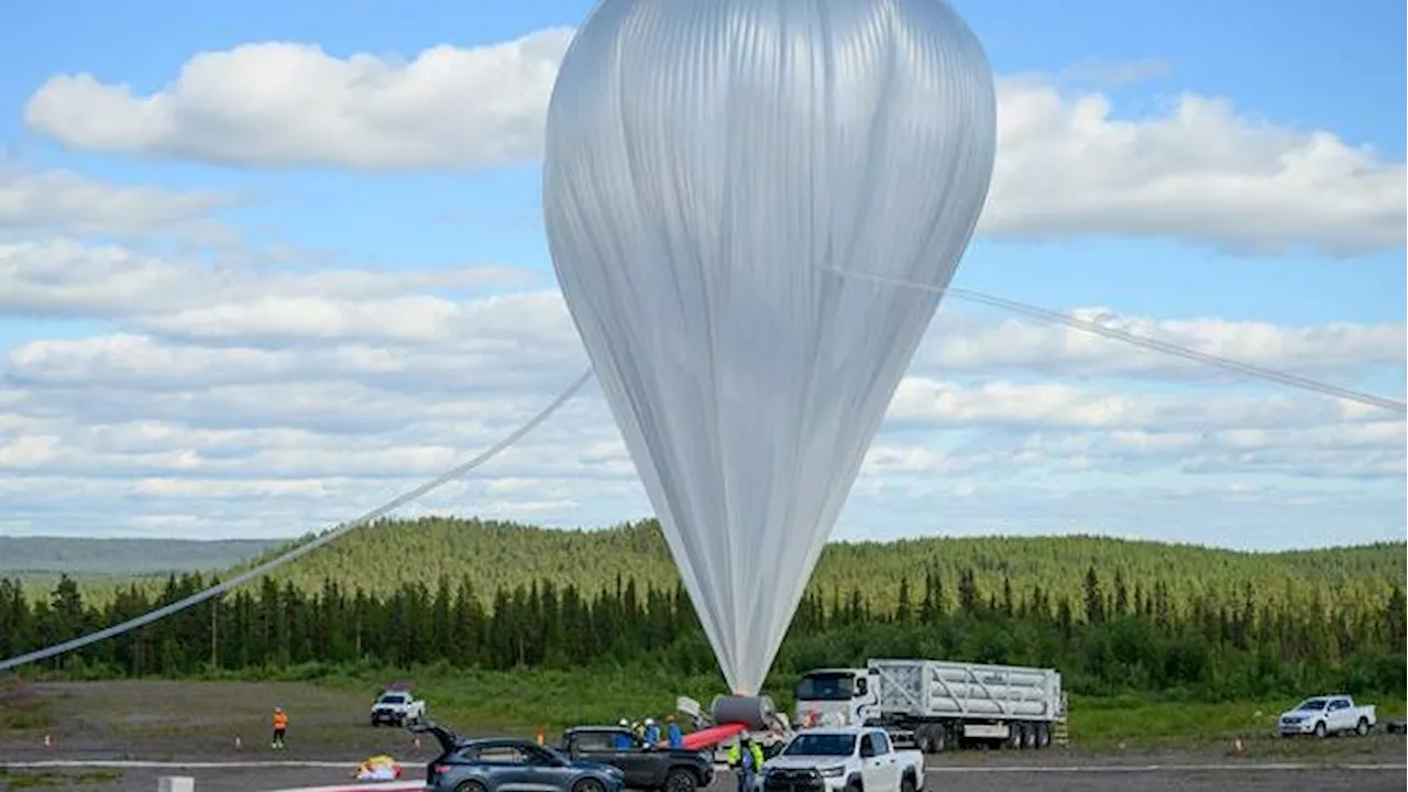  Rekordstor ballong släppt från Esrange