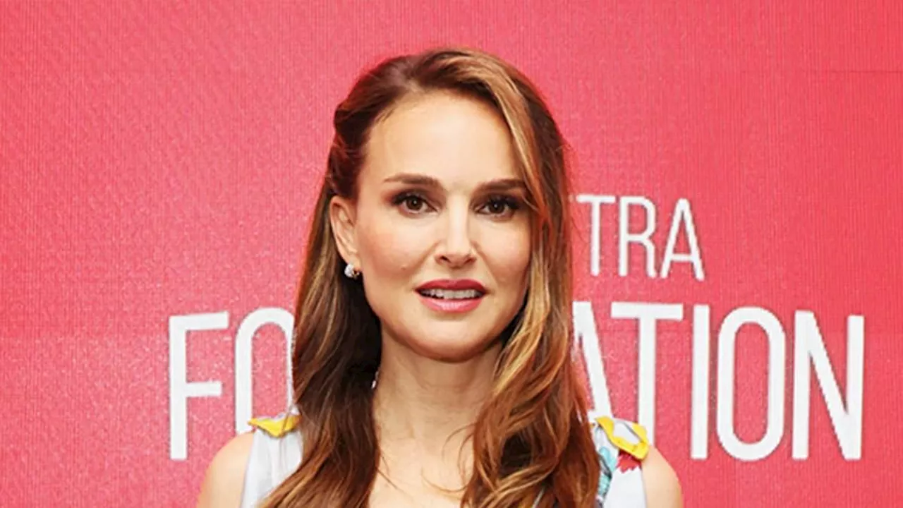 Natalie Portman stuns in bright floral minidress at SAG-AFTRA Foundation Conversations event in NYC...