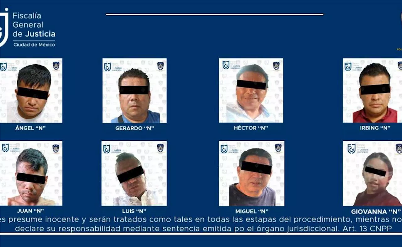 Fiscalía de CDMX captura a 8 integrantes de 'Los Gordospapas'; están relacionados con muerte de conductor de taxi por aplicación