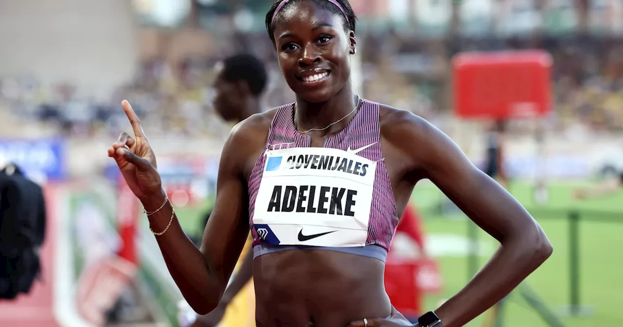 Rhasidat Adeleke produces stunning 400m victory at the Monaco Diamond League