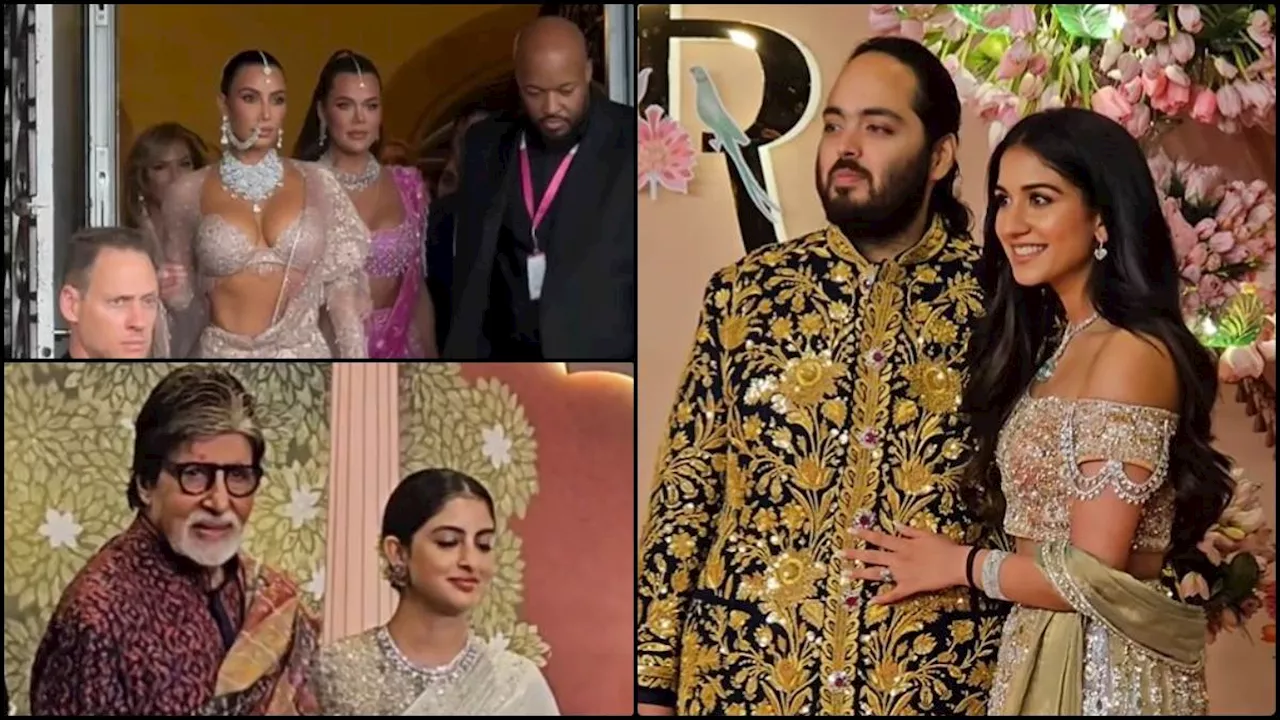 Anant-Radhika Wedding Day 2: ब्लेसिंग सेरेमनी में छाईं कार्दशियन सिस्टर्स, लहंगे में हुस्न की परी लगीं Kim-Khloe