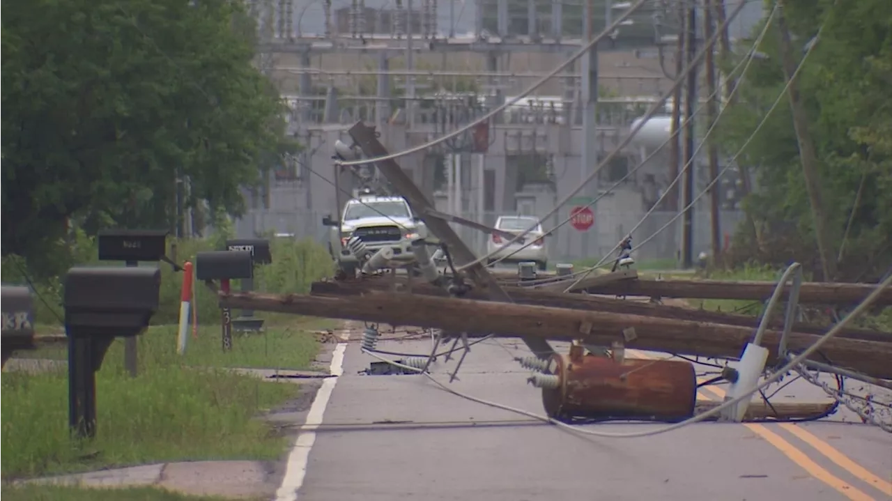 Several days after Beryl, utility poles continue to fall in NW Houston neighborhood, residents say