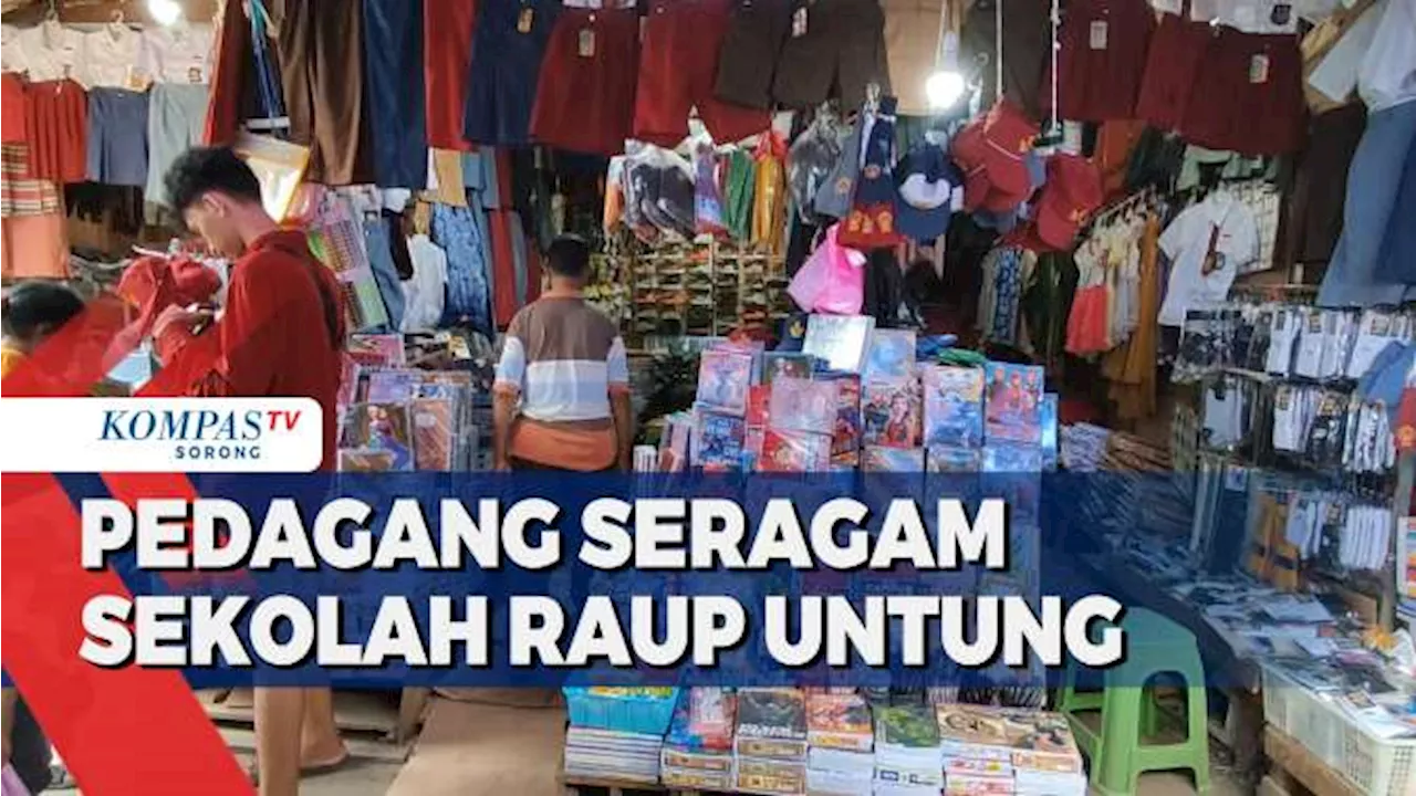 Masuk Tahun Ajaran Baru Omzet Pedagang Seragam 15 Juta Sehari