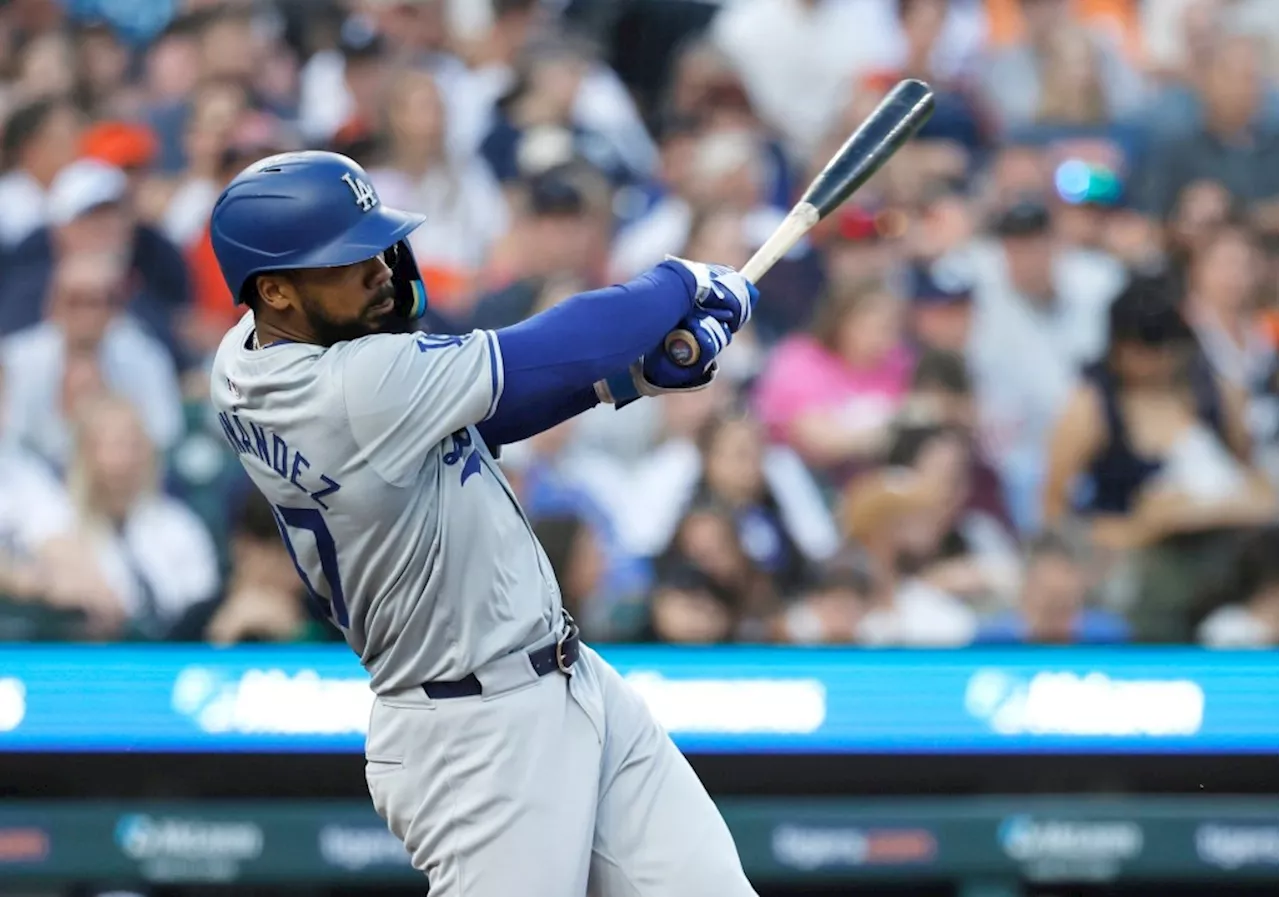 Dodgers’ Teoscar Hernandez takes Home Run Derby practice run