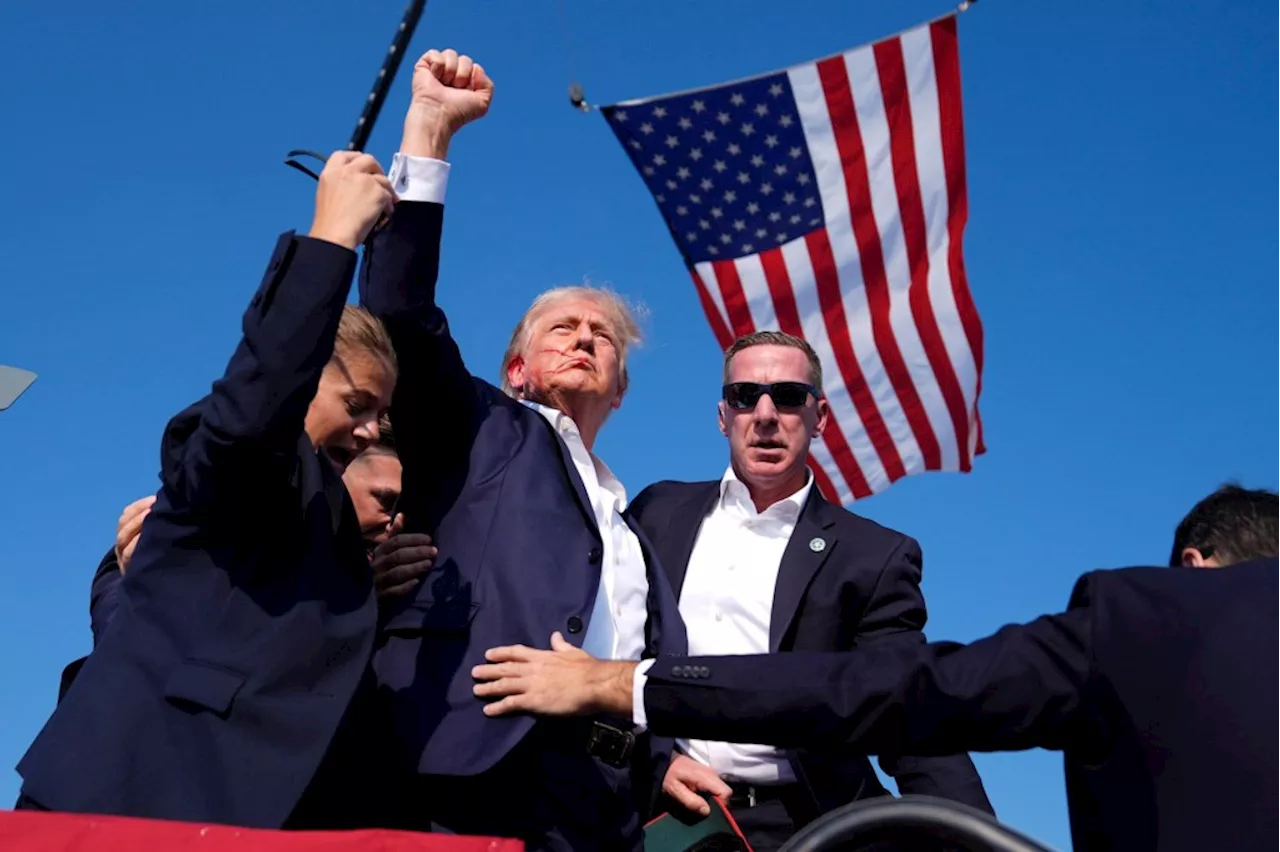 Donald Trump whisked off stage in Pennsylvania after loud noises rang through the crowd