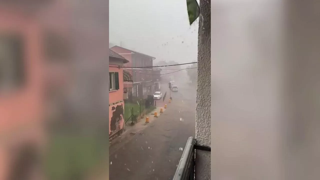 Nuova tempesta su Alessandria, da San Michele a Valle San Bartolomeo