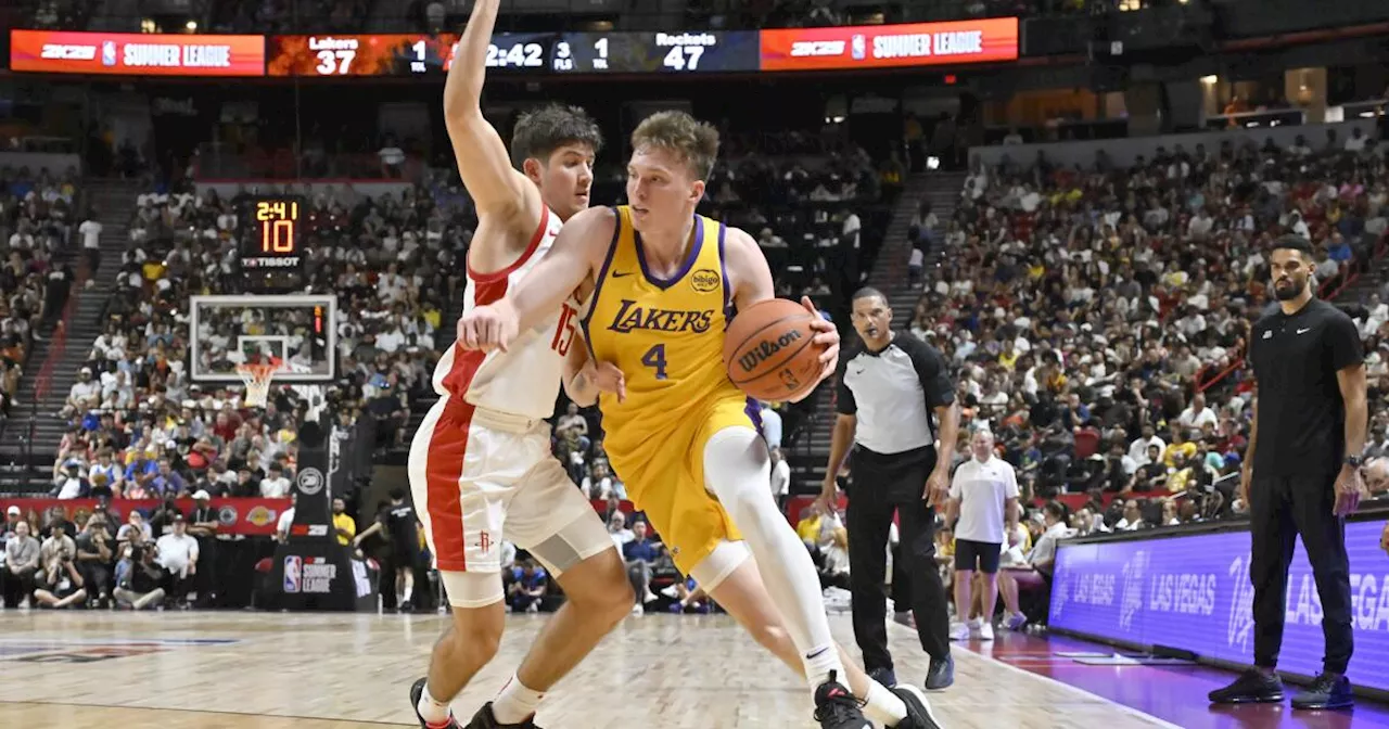 Dalton Knecht's 25 points not enough in Lakers' loss to Rockets