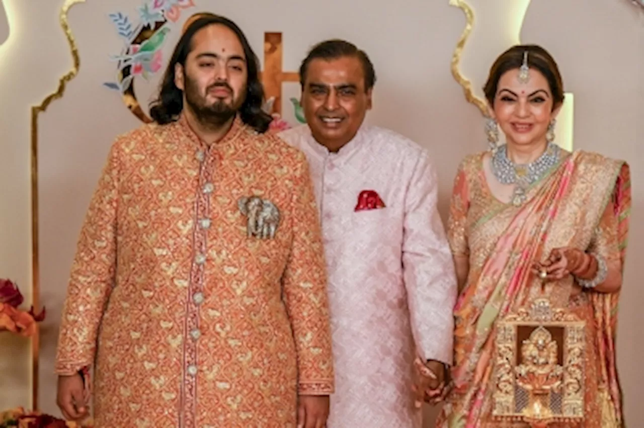 Wedding party resumes for youngest son of Mukesh Ambani, Asia’s richest man