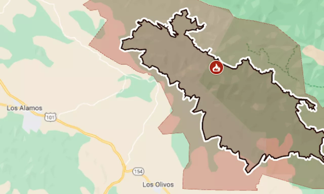 Map: Lake Fire in Santa Barbara County, perimeter and evacuations