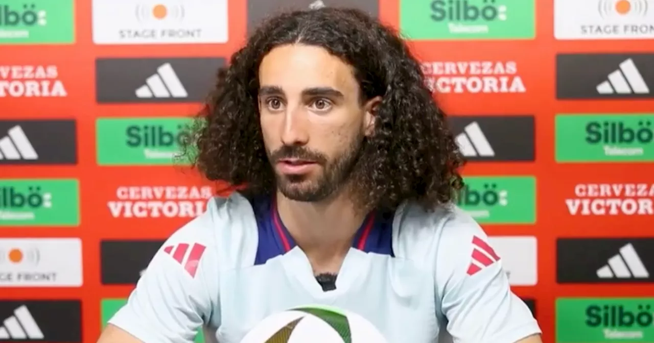 Marc Cucurella hoping England star stays on bench in Euro 2024 final with Spain