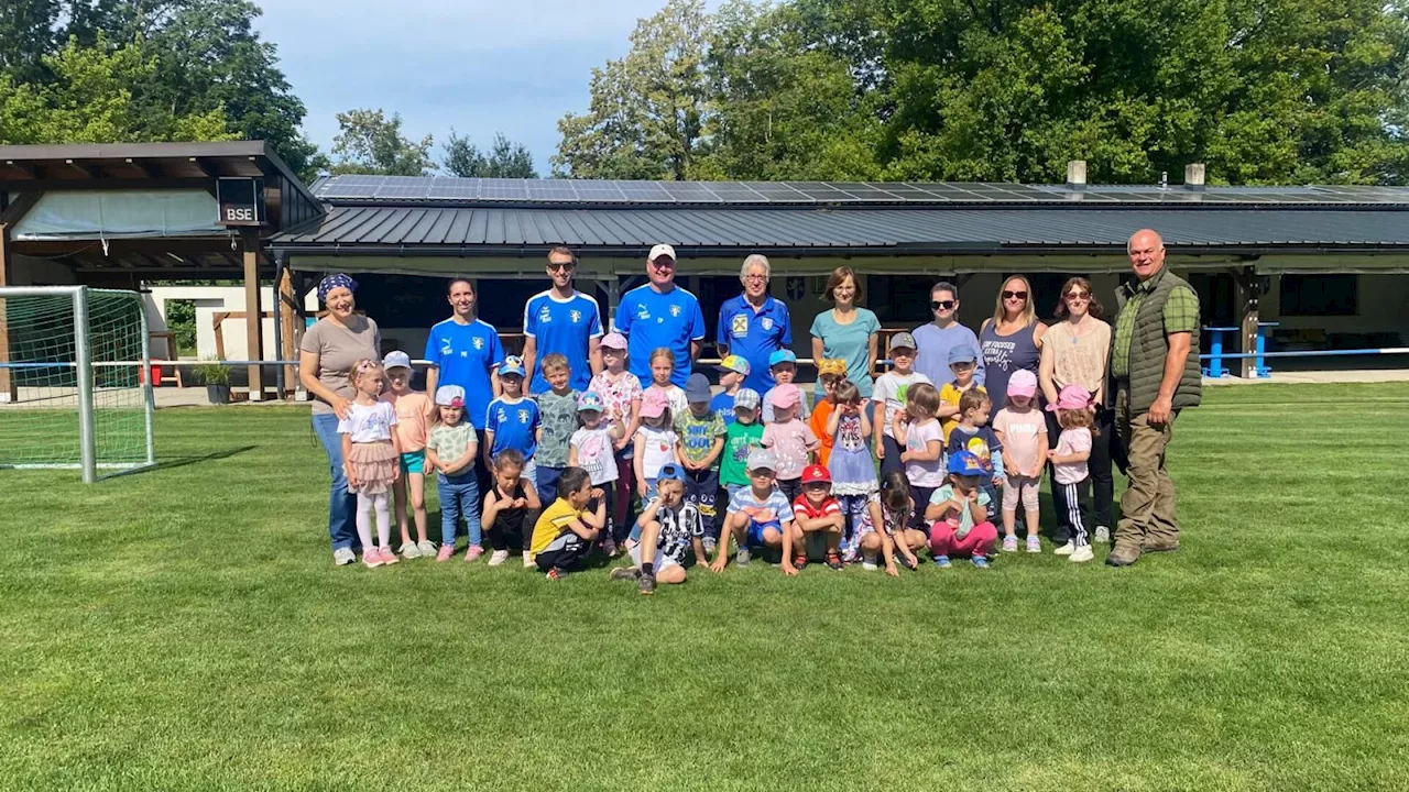 Fußballschnuppertag in Eckartsau begeistert Kindergartenkinder