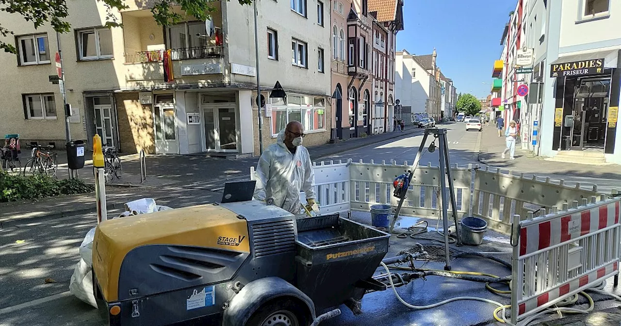 Viel los im Untergrund der Ferdinandstraße: Kanalarbeiten in Paderborn