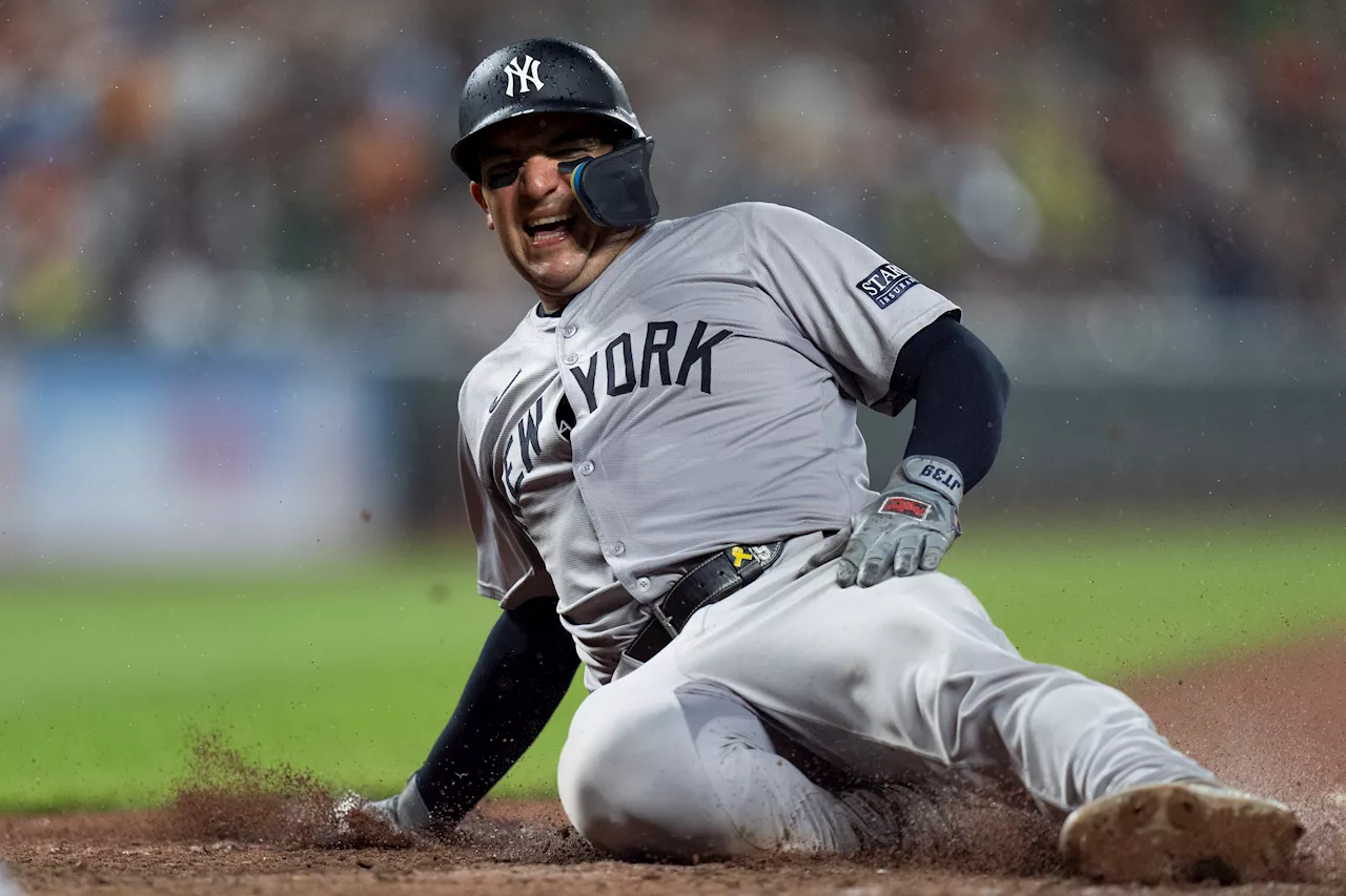 Jose Trevino leaves Yankees' win with quad injury after big night