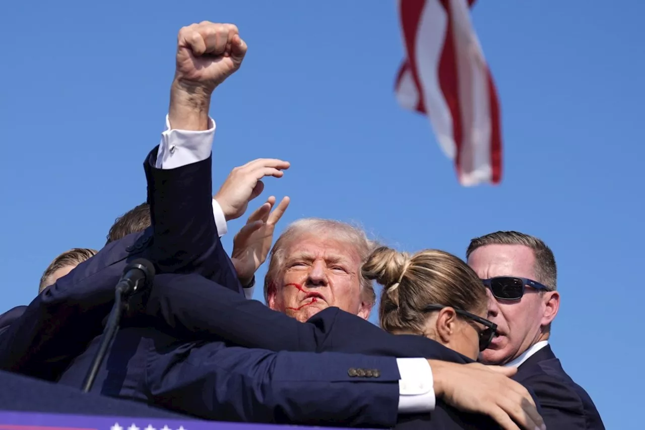 BREAKING: Trump says he is fine after being whisked off stage following apparent gunfire at rally