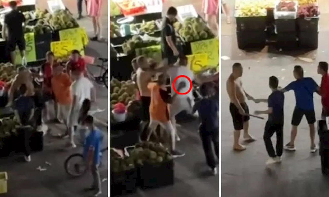 Jurong West fight: Man throws durian at head of another who walks away and returns with knife