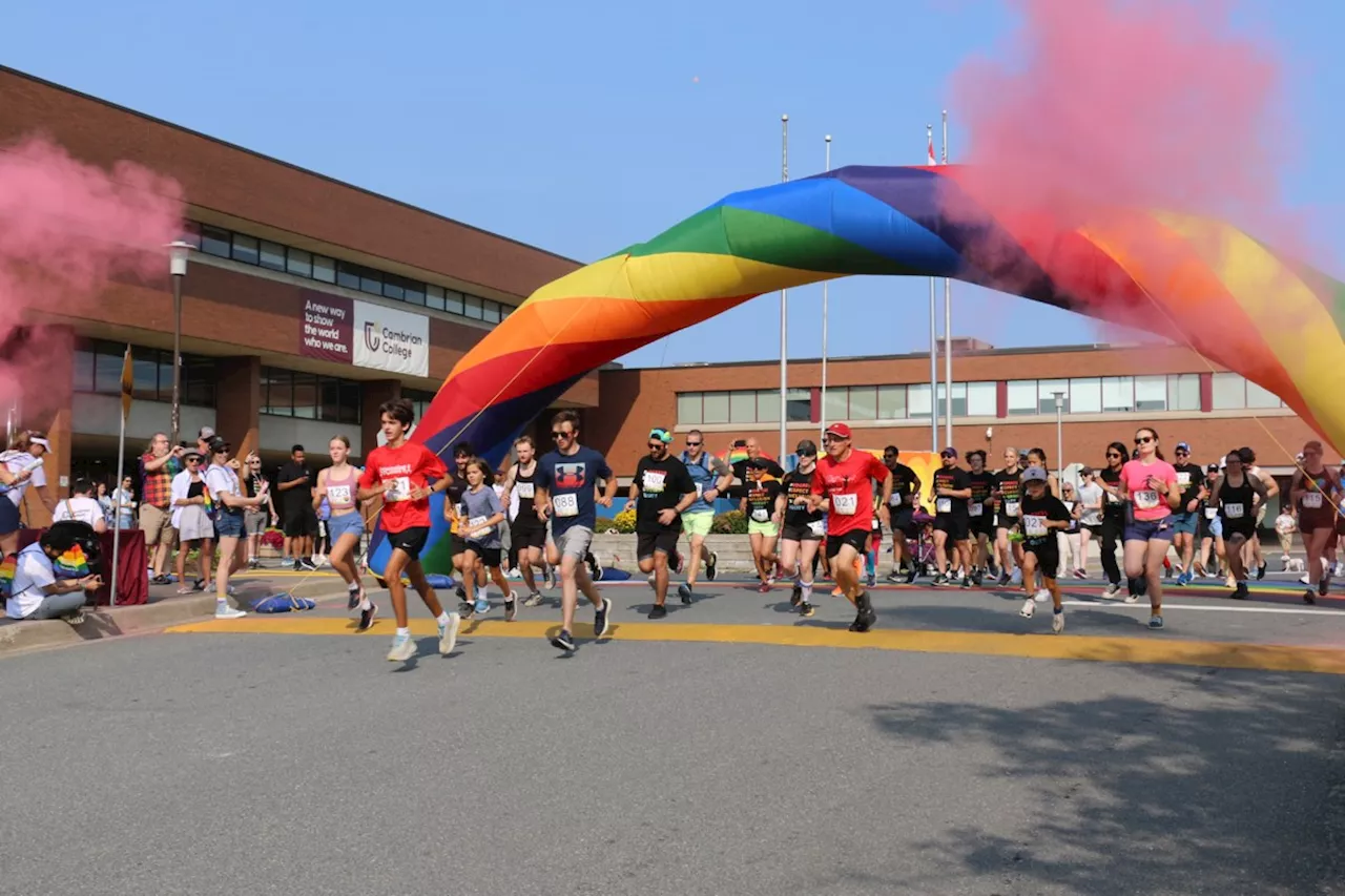 PHOTOS: Cambrian College holds Sudbury's first ever Pride Run