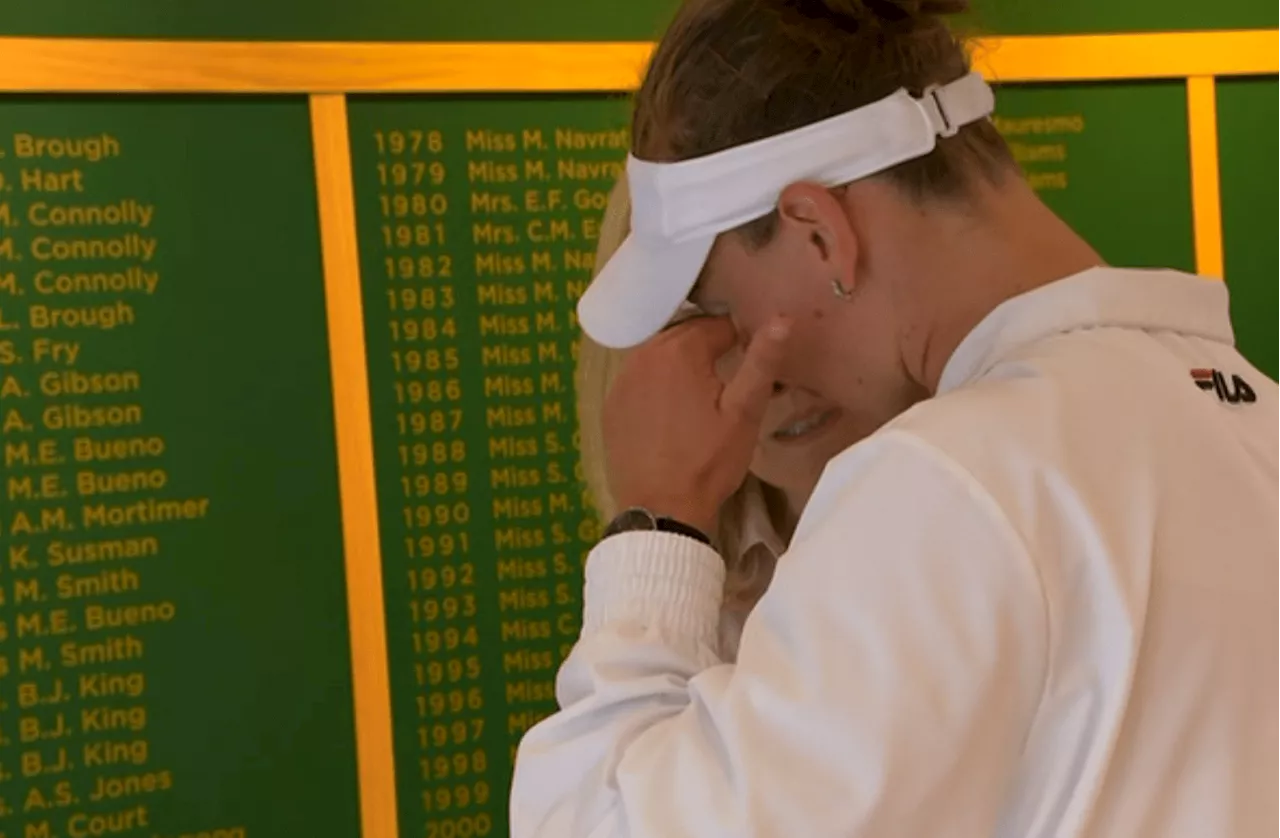 – Wimbledon champion Barbora Krejcikova in tears after revealing parting message from...