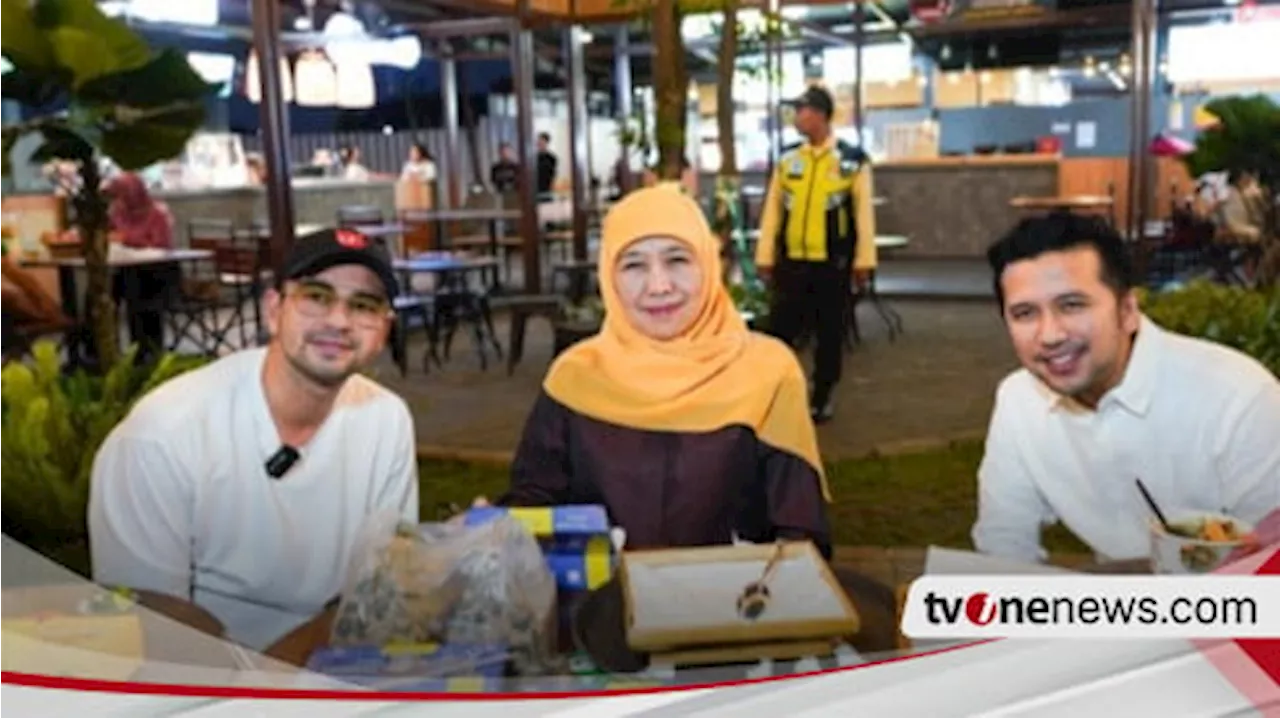 Khofifah-Emil Mendadak Temui Raffi Ahmad Bahas Pembangunan Destinasi Kuliner di Jawa Timur