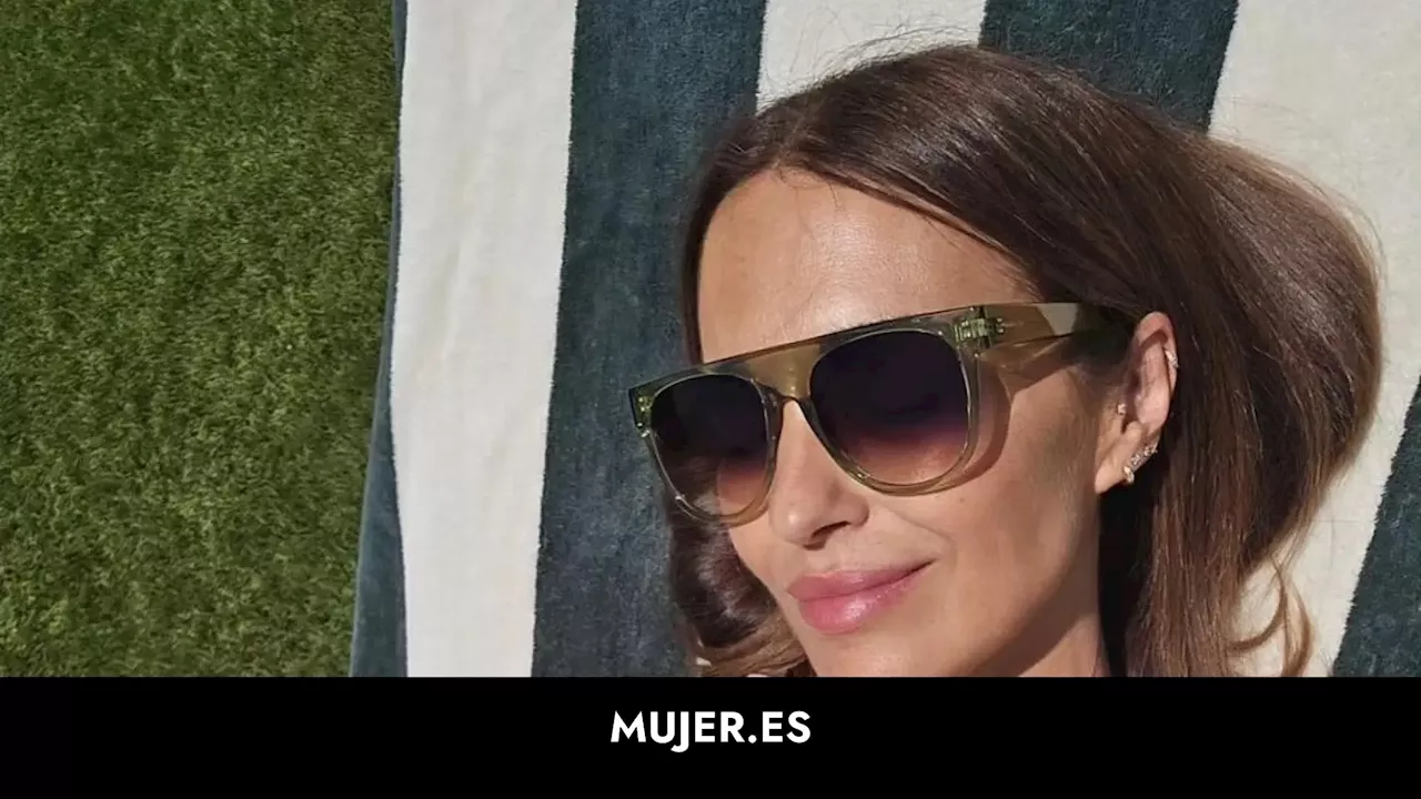 Paula Echevarría se lleva a Italia el bañador reductor en color tendencia que estiliza a los 40