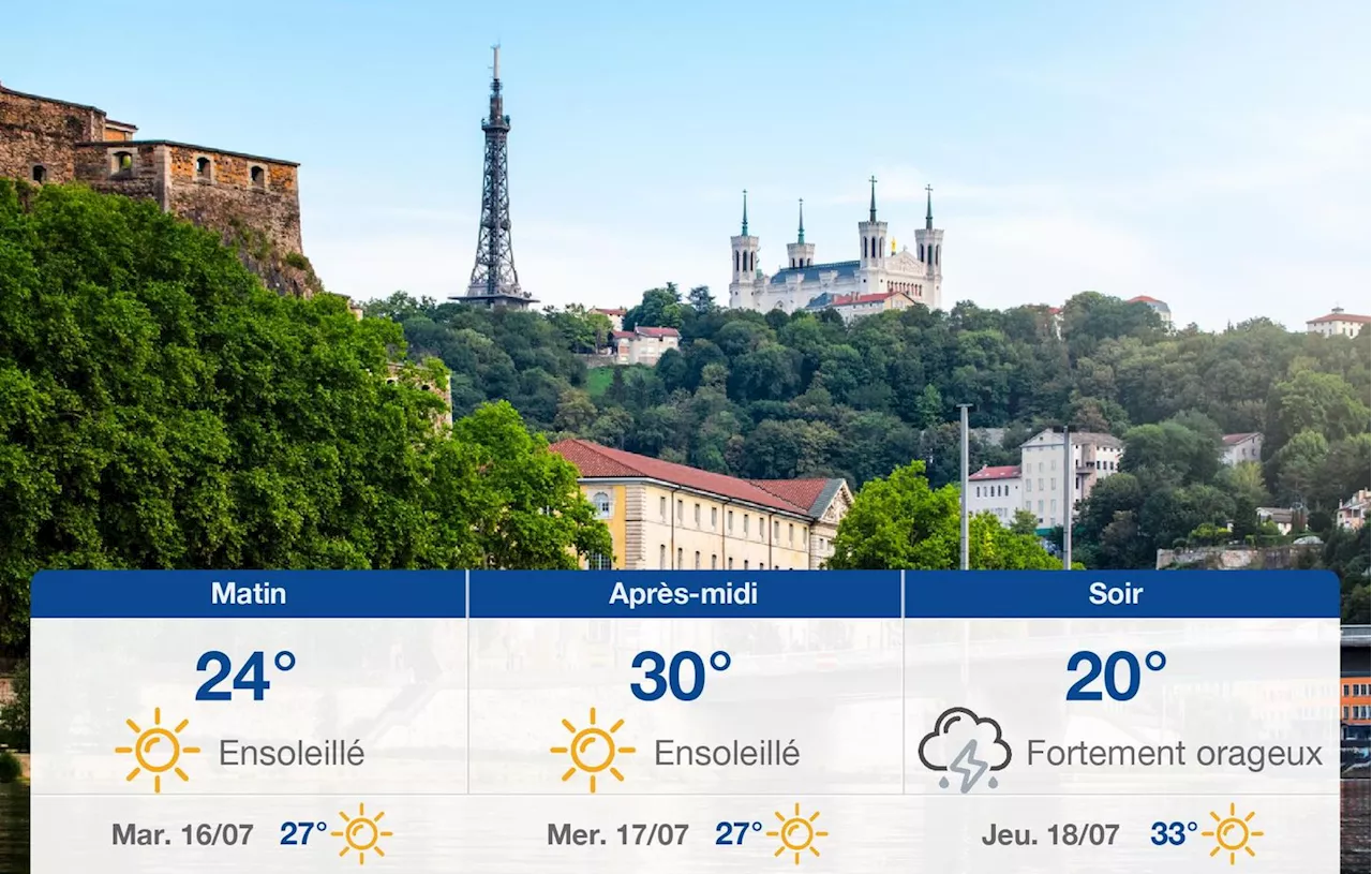 Météo Lyon: prévisions du lundi 15 juillet 2024