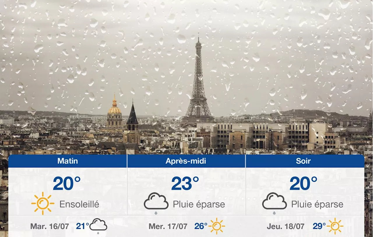 Météo Paris: prévisions du lundi 15 juillet 2024