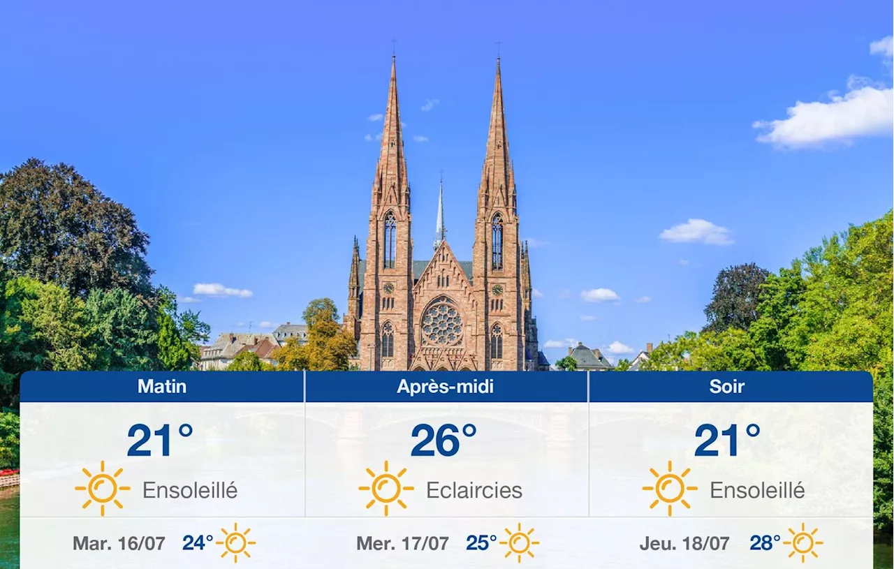 Météo Strasbourg: prévisions du lundi 15 juillet 2024