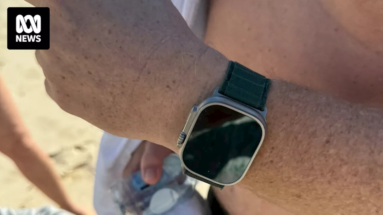 Smart watch helps save swimmer's life in rough seas off Byron Bay