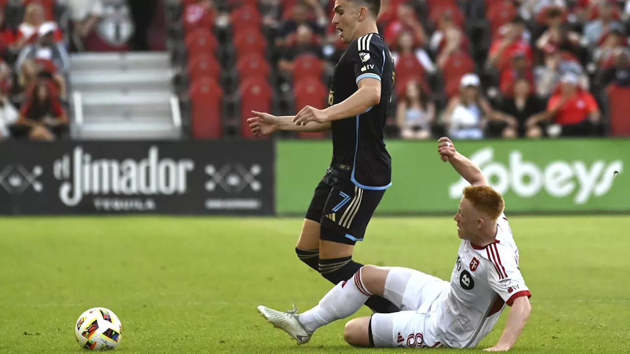 Deandre Kerr scores after own goal by Union's Jack Elliott to rally Toronto to 2-1 victory