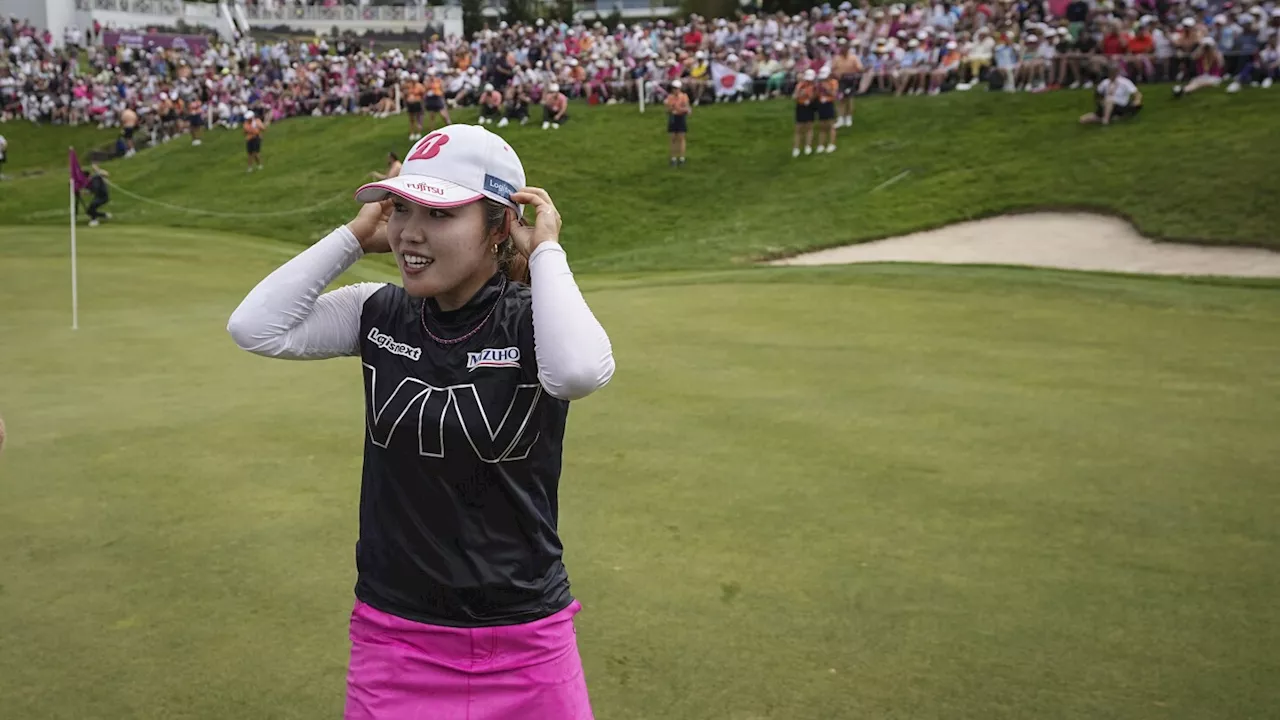 Furue of Japan wins Evian Championship for her 1st major, beats Australian Kyriacou by 1 shot