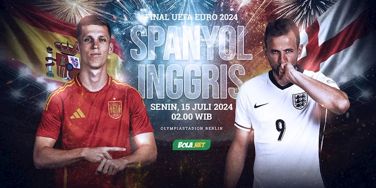 Sedang Berlangsung, Link Live Streaming Final Euro 2024 Spanyol vs Inggris di RCTI dan Vision+