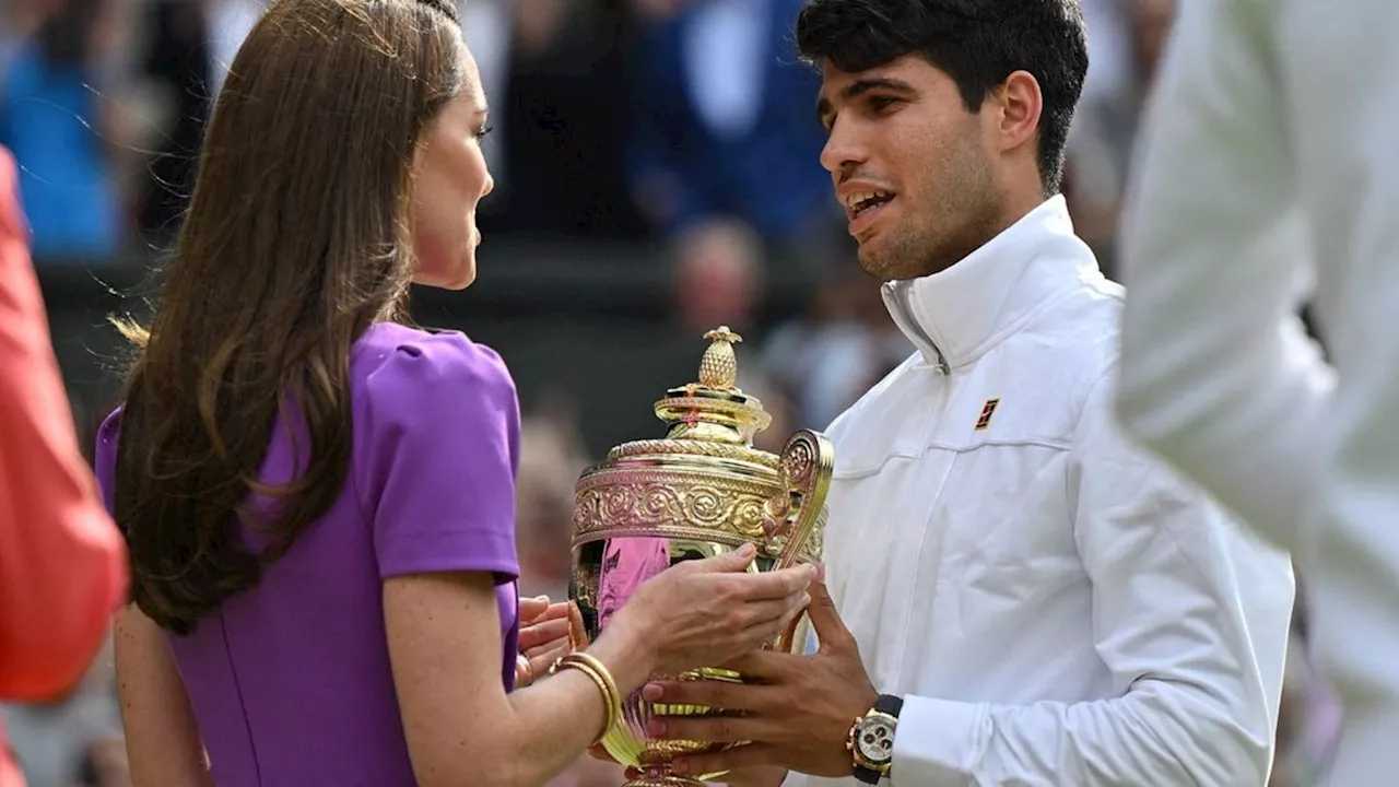 Prinzessin Kate: Sie überreicht den Wimbledon-Pokal an Carlos Alcaraz