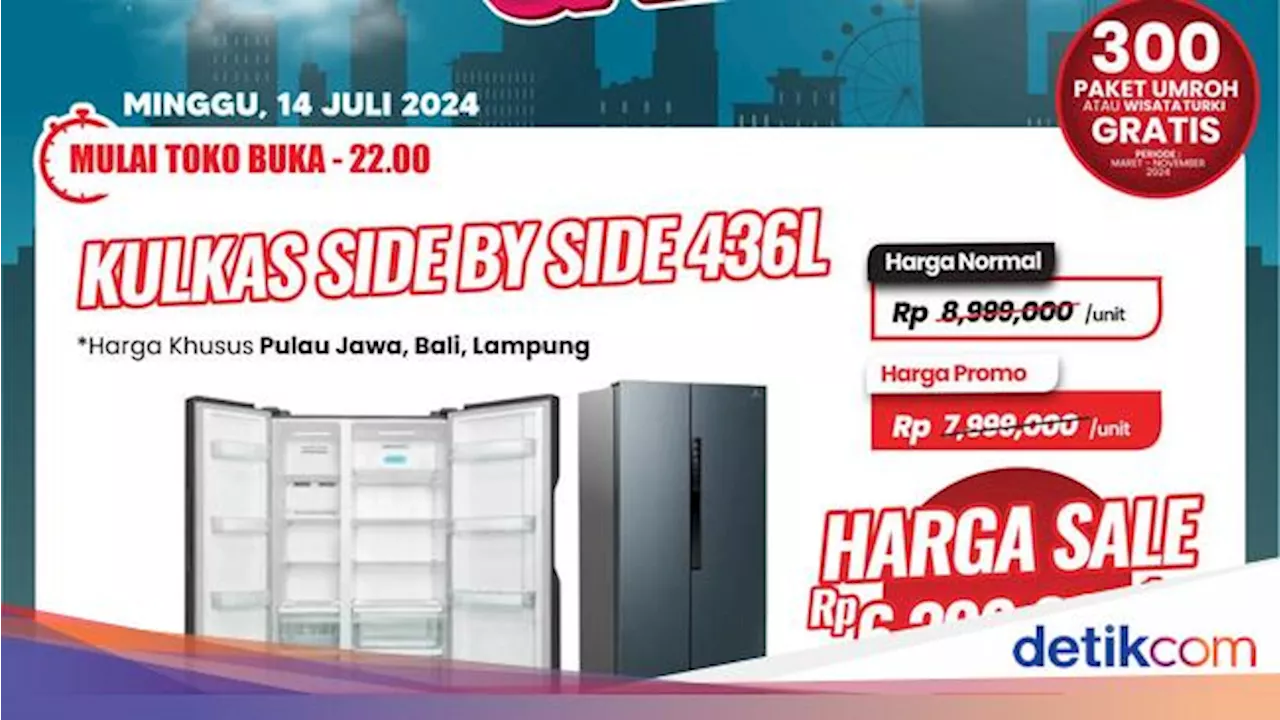 Kulkas Baru Harga Diskon Gede-gedean, Yuk ke Transmart Full Day Sale!