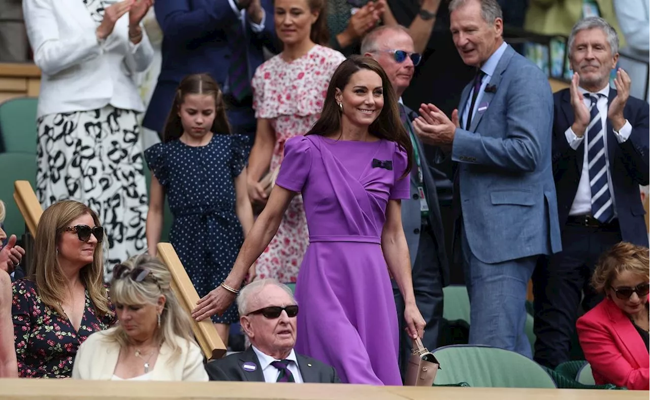 Kate, Princess of Wales, arrives to standing ovation at Wimbledon